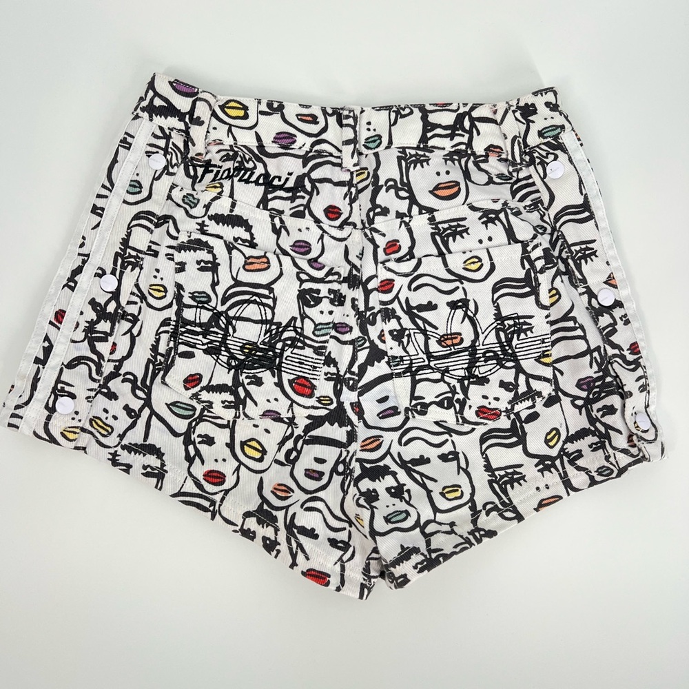 Adidas x Fiorucci Face Highlight Denim Shorts small - Picture 6 of 9